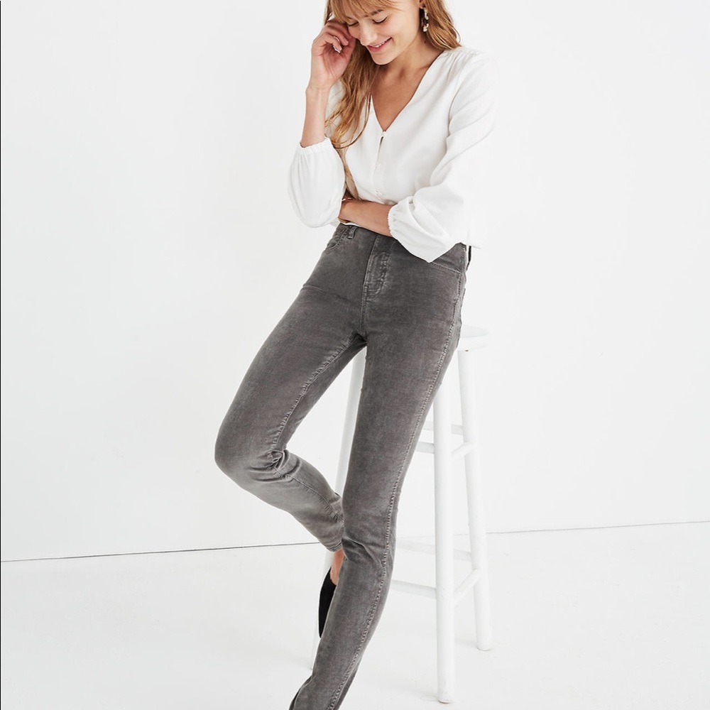 Madewell 10" High-Rise Skinny Jeans Corduroy